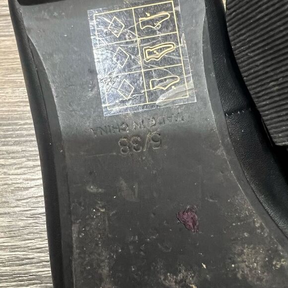 Topshop Ghillie Black Pointed Toe Lace Up Flats - Picture 6 of 6